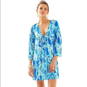 LILLY PULITZER RENATA V-NECK TUNIC DRESS